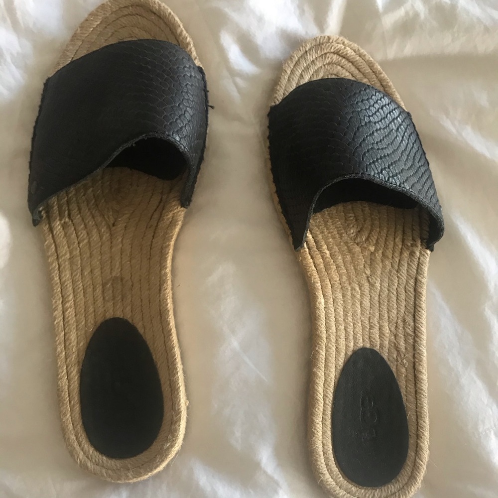 Black Ugg Espadrille Sandals